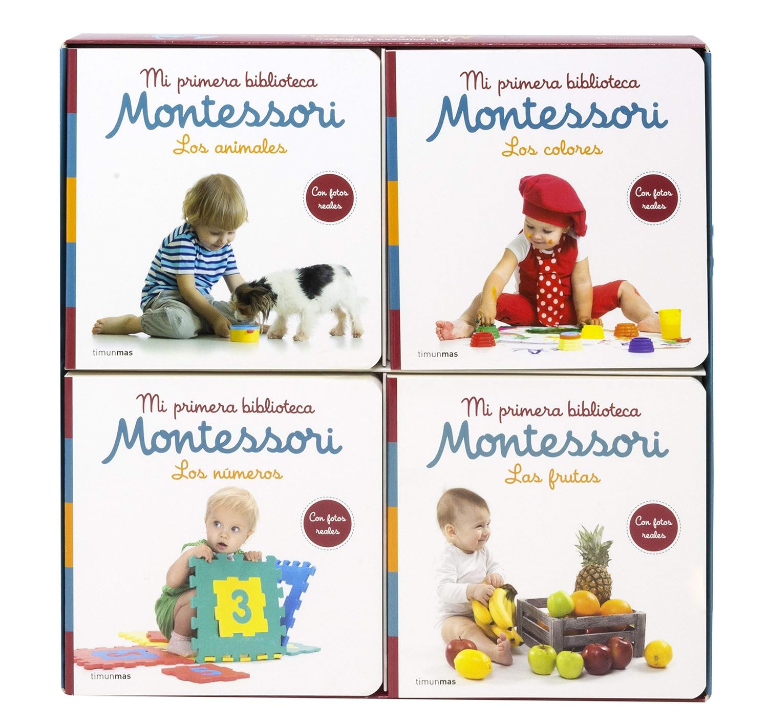 Pack de Libros Montessori para bebés: primera biblioteca