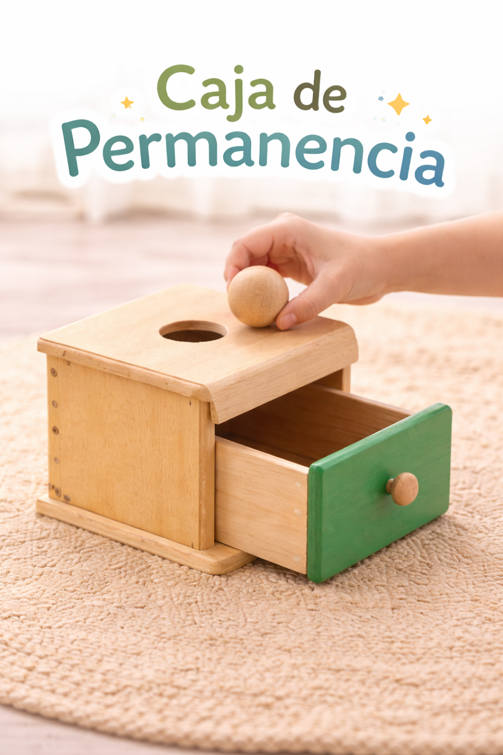 Caja de permanencia, un Juguete Montessori educativo