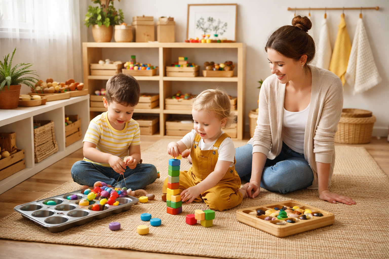 Materiales cotidianos Montessori