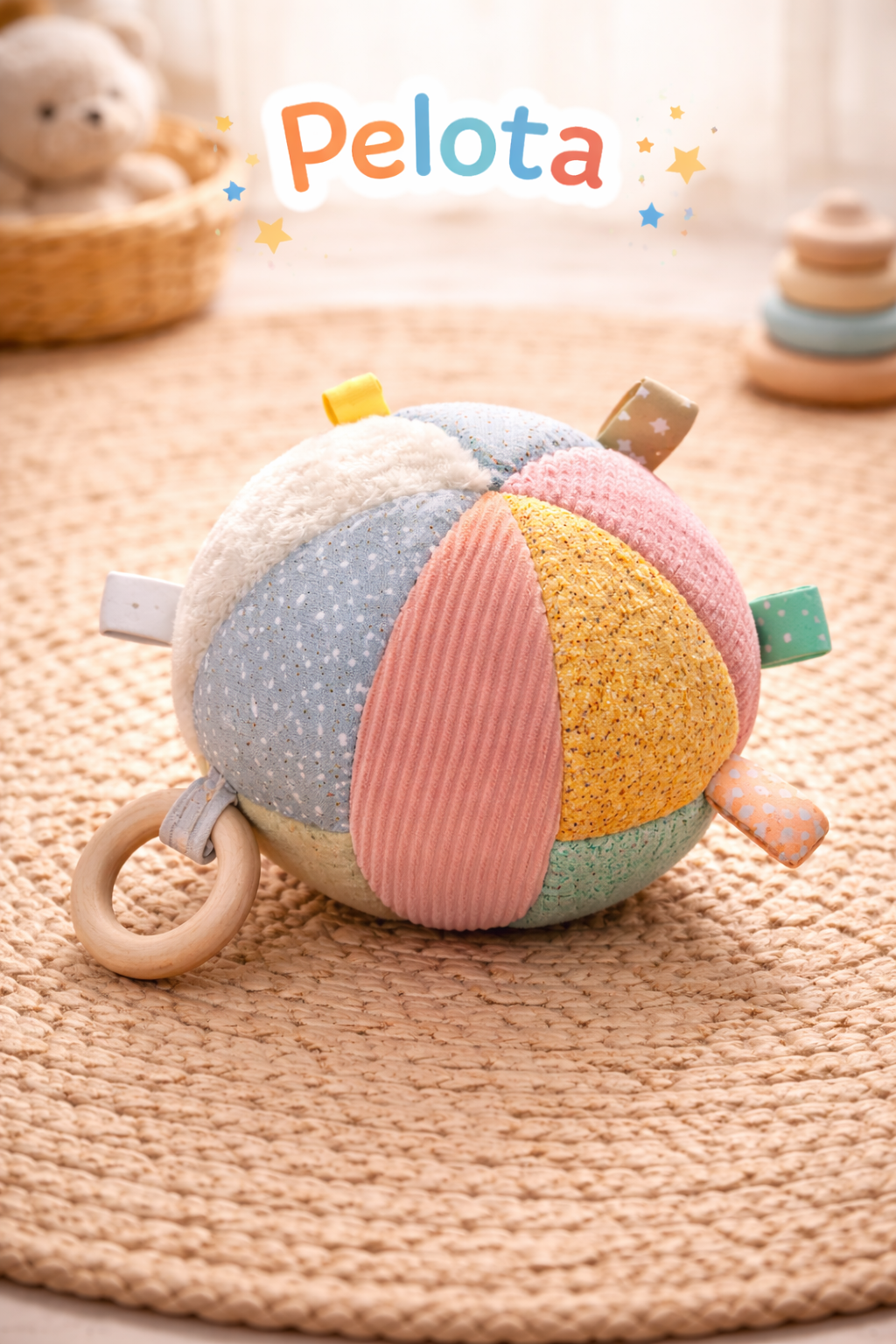 Pelota de tela puzzle para bebés