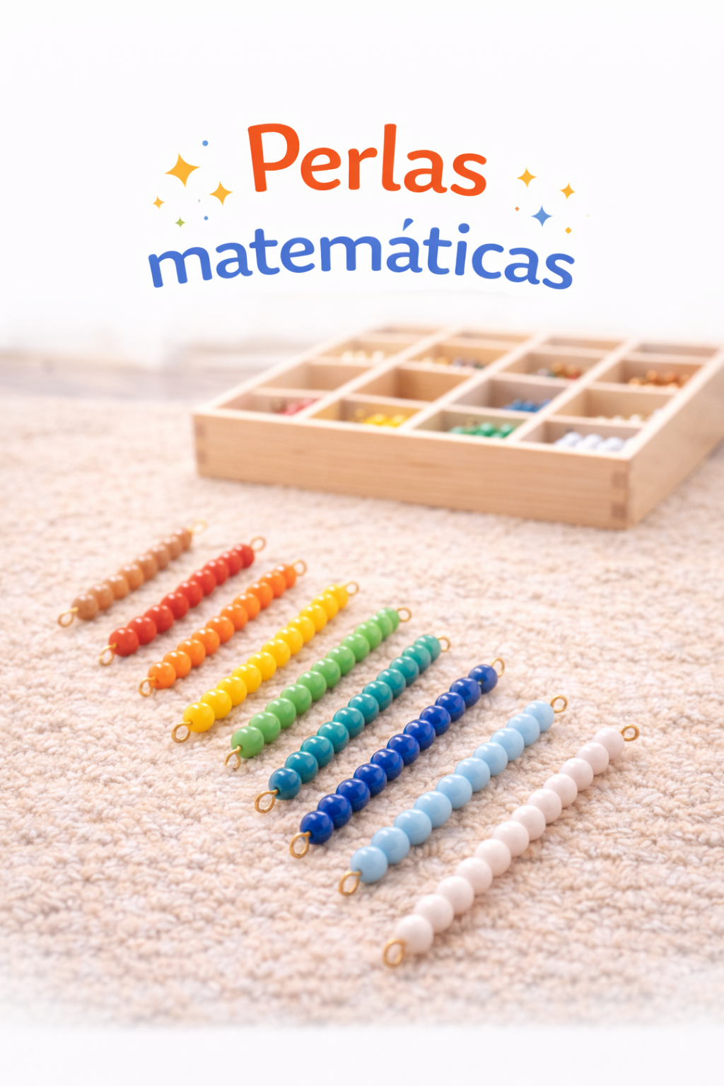 Perlas de colores para contar