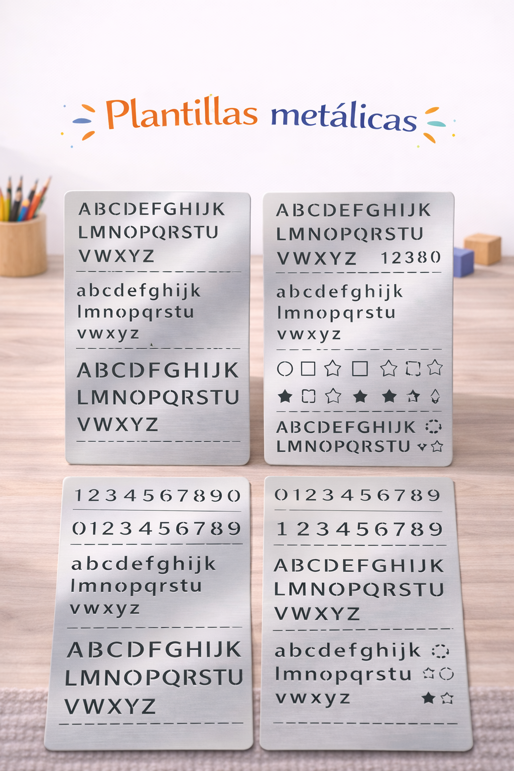 Resaques metálicos: Material de Lenguaje Montessori para escritura