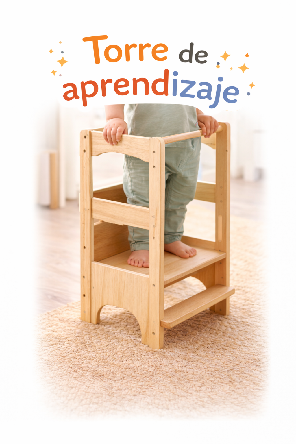 Torre de aprendizaje segura para niños